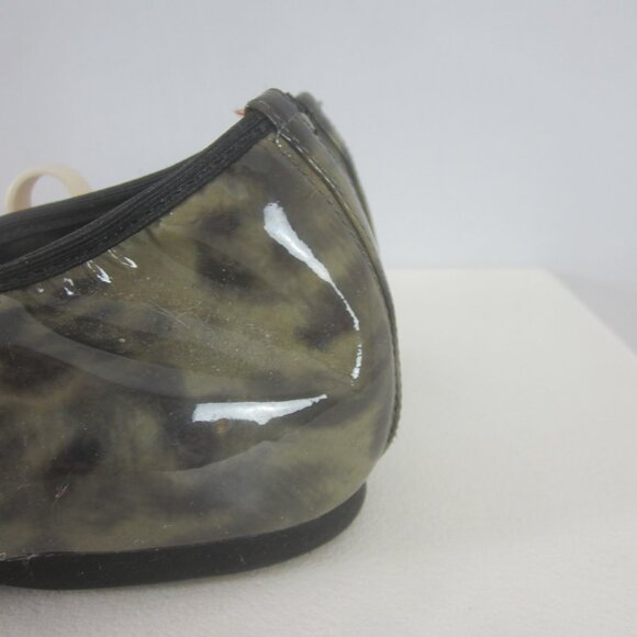 J. Crew Womens 8 M Cece Patent Leather Camo Animal Print Ballet Flats Italy - Picture 6 of 13